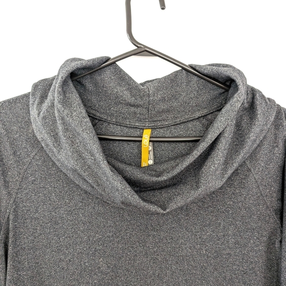 2010 Lolë Women's Gray Cowl Neck Sweater Dress - Picture 2 of 9